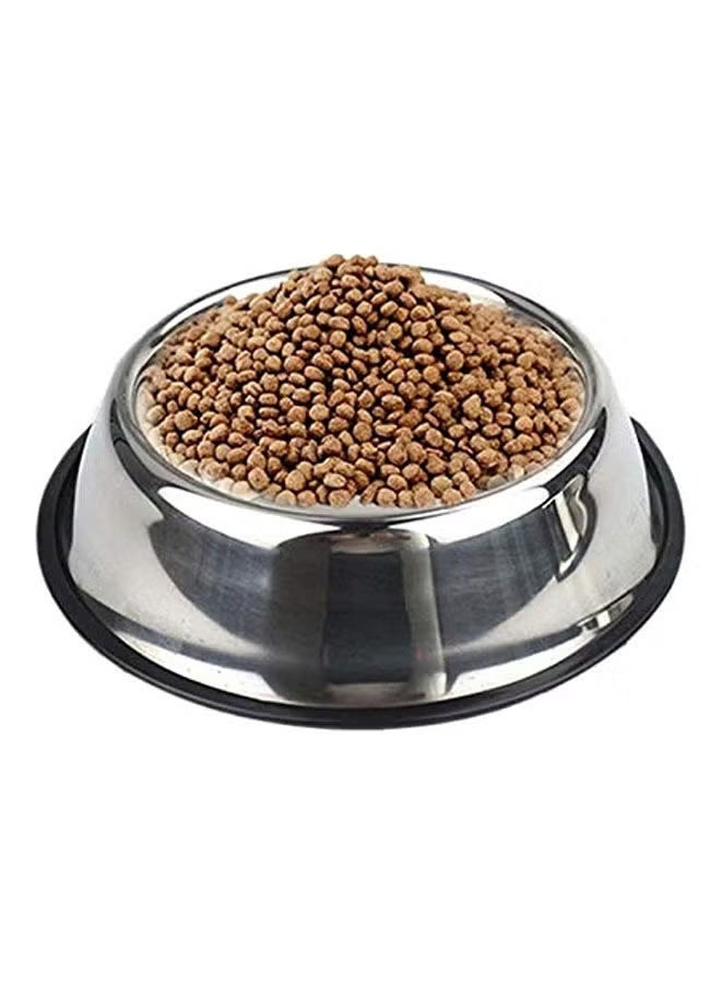 22cm Stainless Steel Pet Bowl – Non-Slip Food & Water Dish for Dogs, Cats, and Puppies – Premium Pet Supplies - Image 2